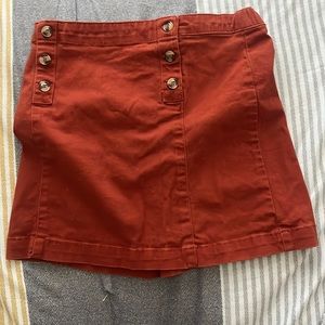short orange skirt size large in kids